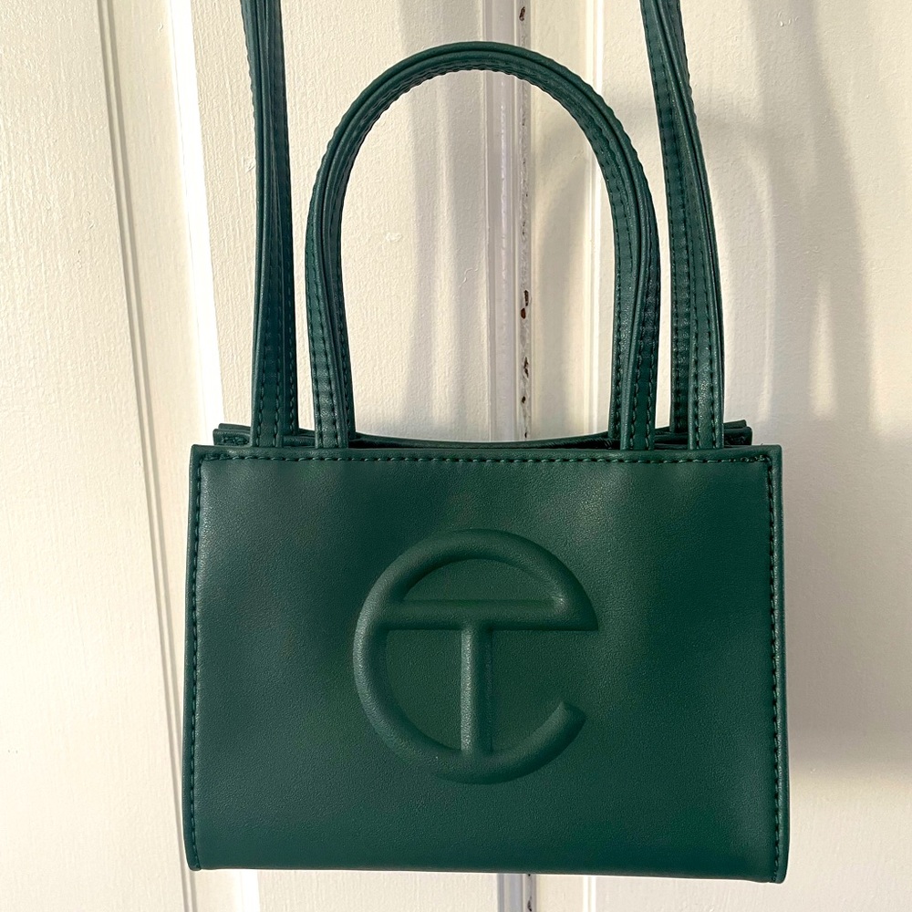 Telfar Small Shopping Bag in Dark Olive